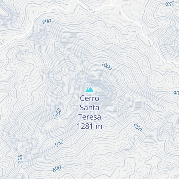 Map of Cerro Santa Teresa