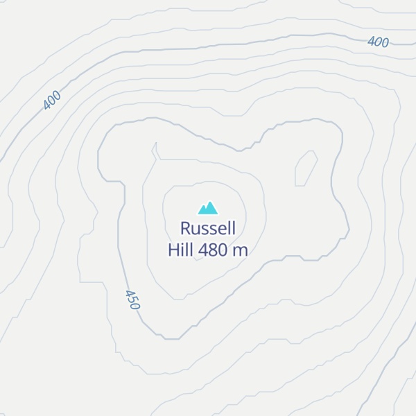 Map of Russell Hill