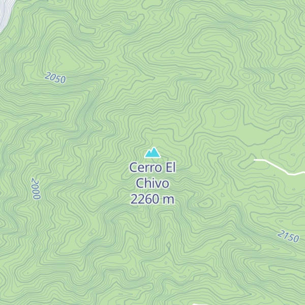 Map of Cerro El Chivo
