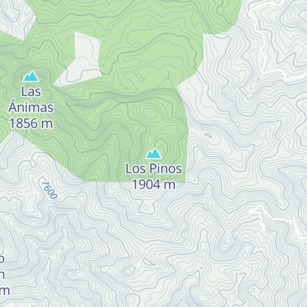 Map of Los Pinos