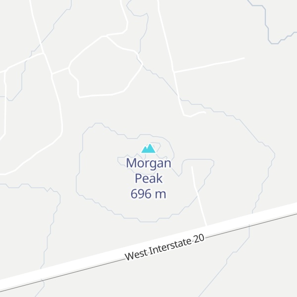 Map of Morgan Peak