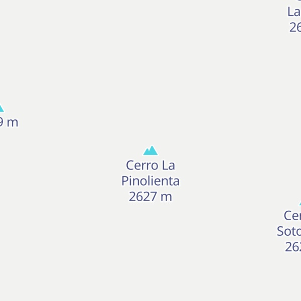 Map of Cerro La Pinolienta