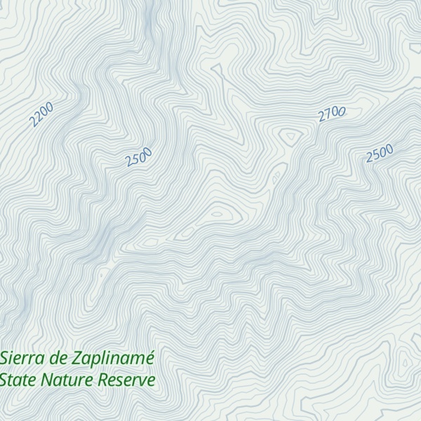 Map of Cerro Encantada
