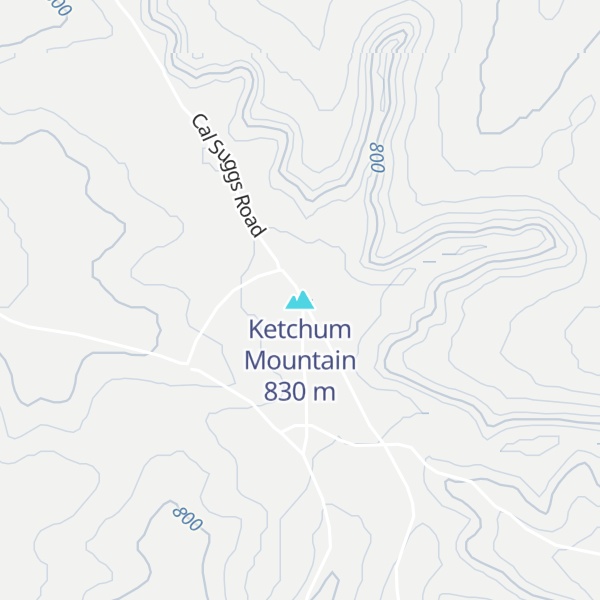 Map of Ketchum Mountain
