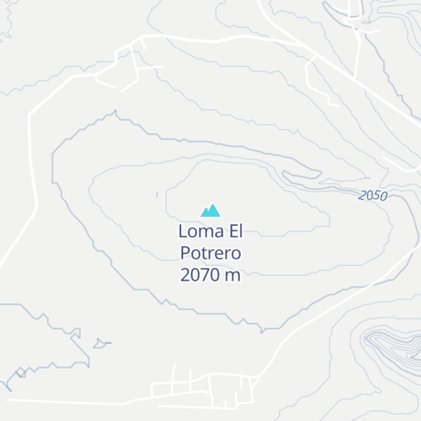 Map of Loma El Potrero