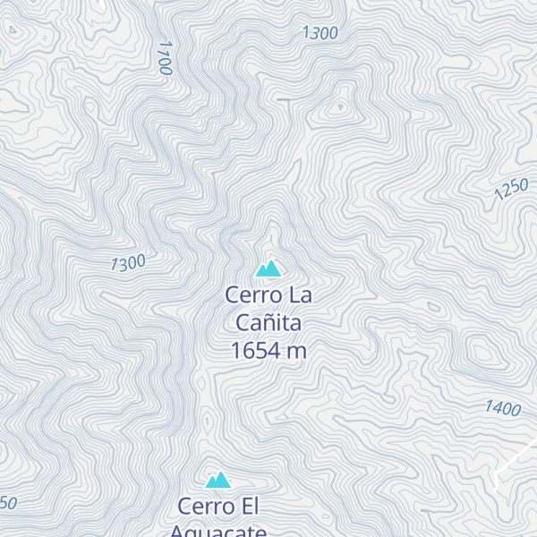 Map of Cerro La Cañita