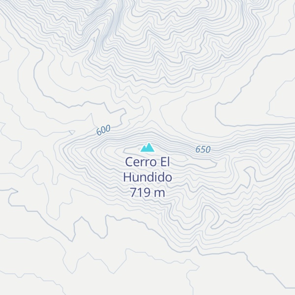 Map of Cerro El Hundido