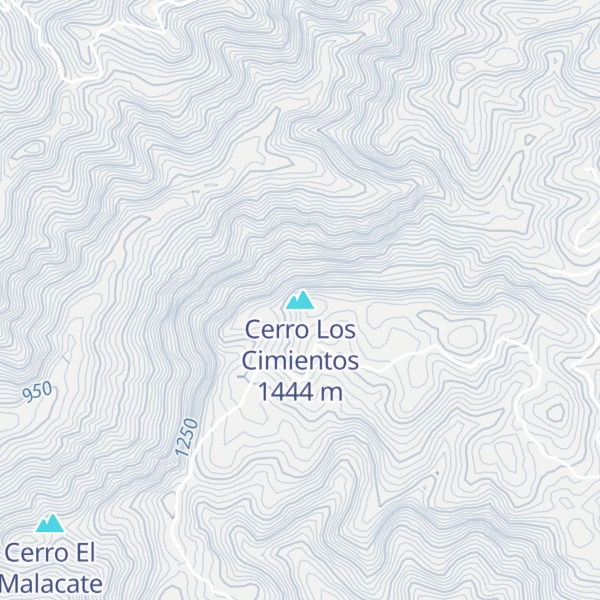 Map of Cerro Los Cimientos