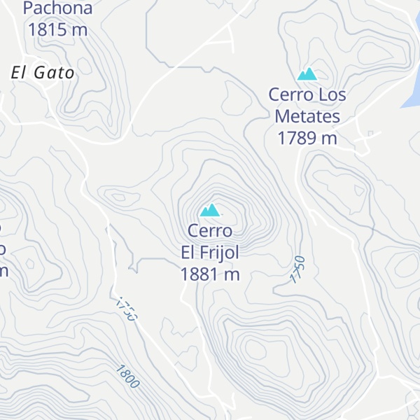 Map of Cerro El Frijol