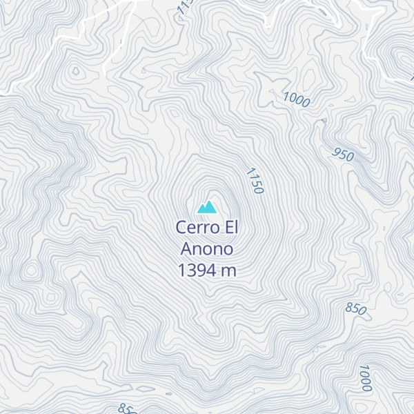 Map of Cerro El Anono