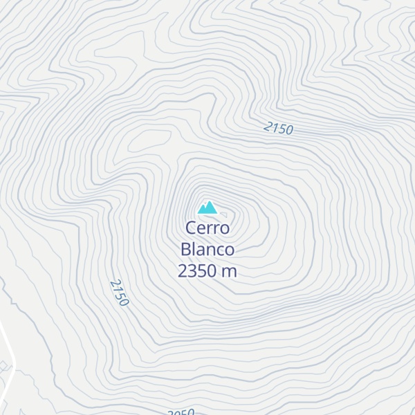 Map of Cerro Blanco