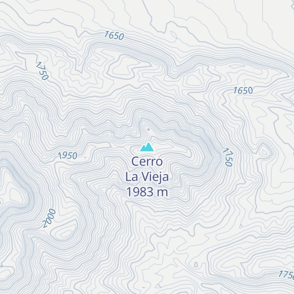 Map of Cerro La Vieja