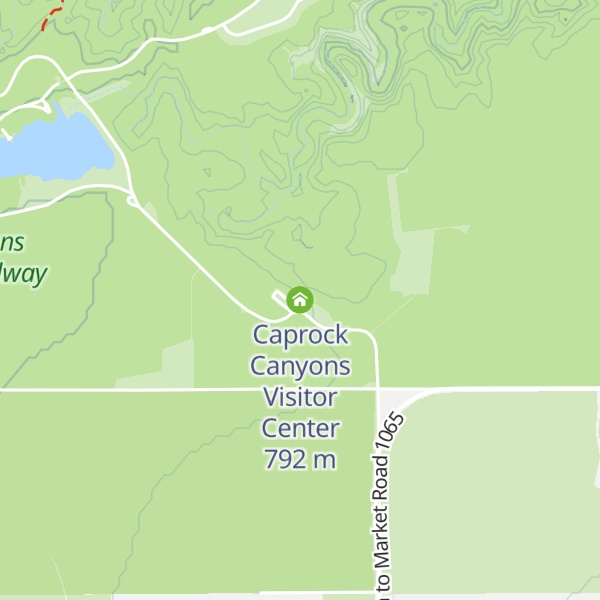 Map of Caprock Canyons Visitor Center