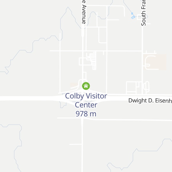 Map of Colby Visitor Center