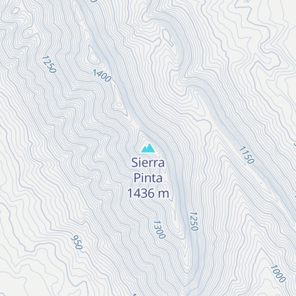 Map of Sierra Pinta