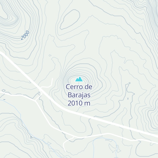 Map of Cerro de Barajas