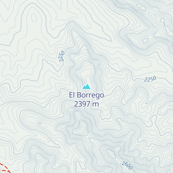Map of El Borrego