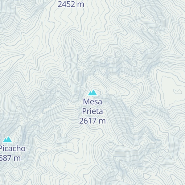 Map of Mesa Prieta