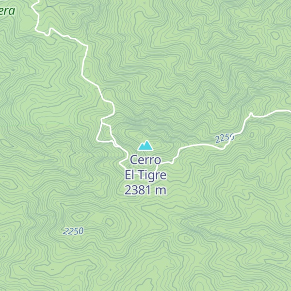 Map of Cerro El Tigre