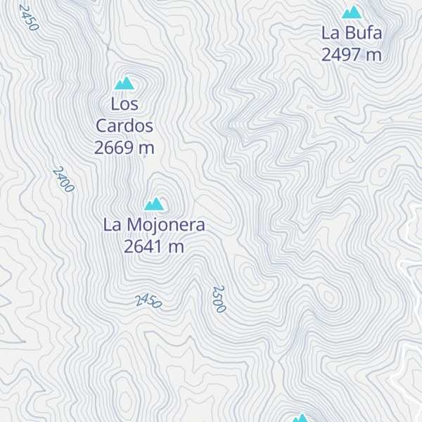 Map of Cerro San Antonio