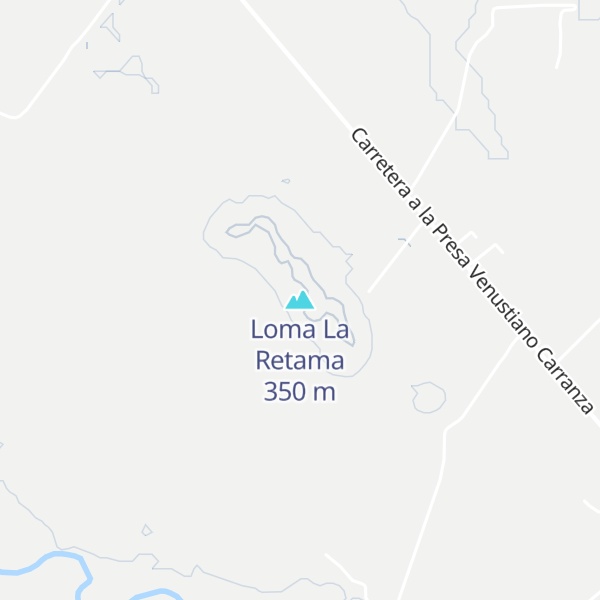Map of Loma La Retama