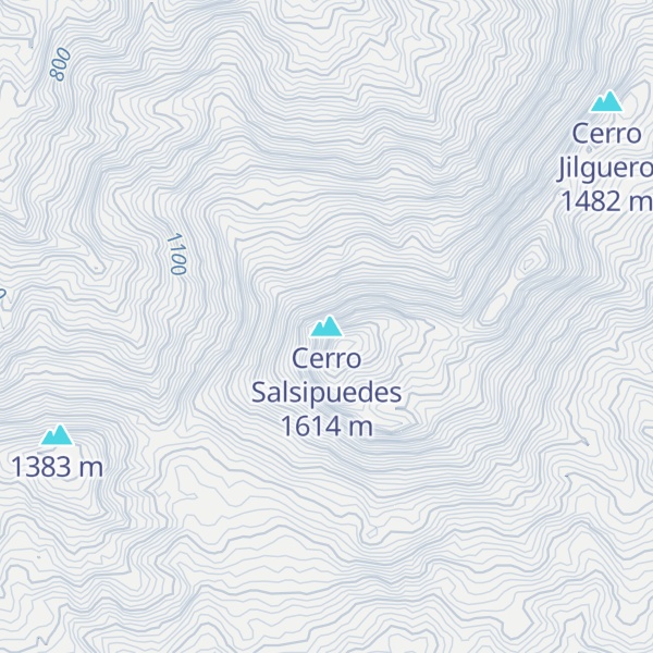 Map of Cerro Salsipuedes