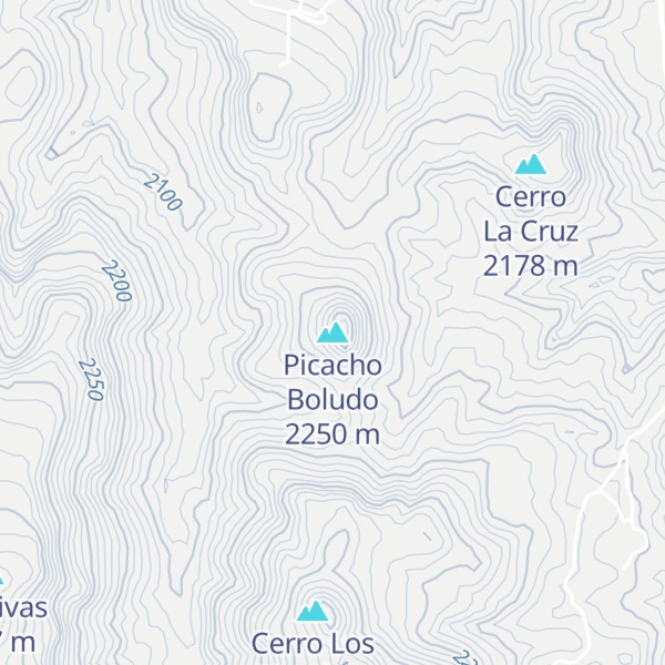 Map of Picacho Boludo