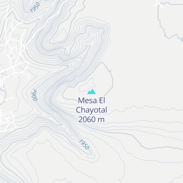 Map of Mesa El Chayotal