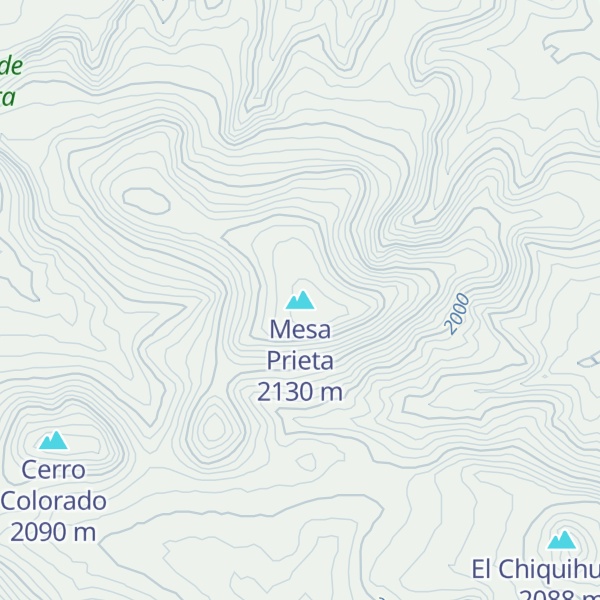 Map of Mesa Prieta