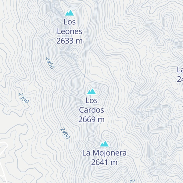 Map of Los Cardos