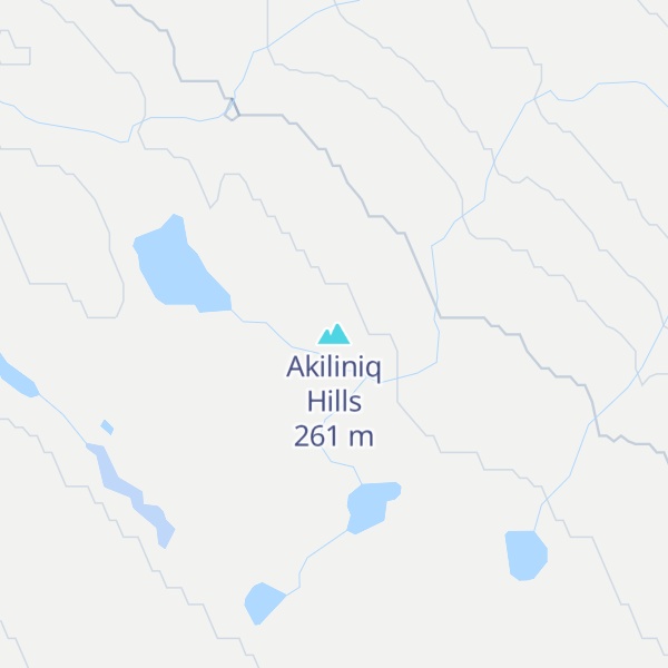 Map of Akiliniq Hills