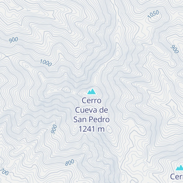Map of Cerro Cueva de San Pedro