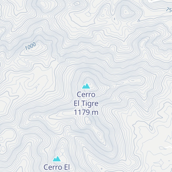 Map of Cerro El Tigre