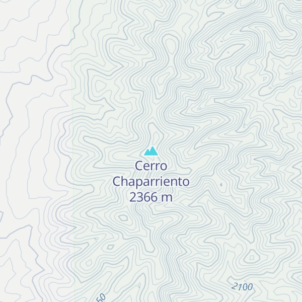 Map of Cerro Chaparriento