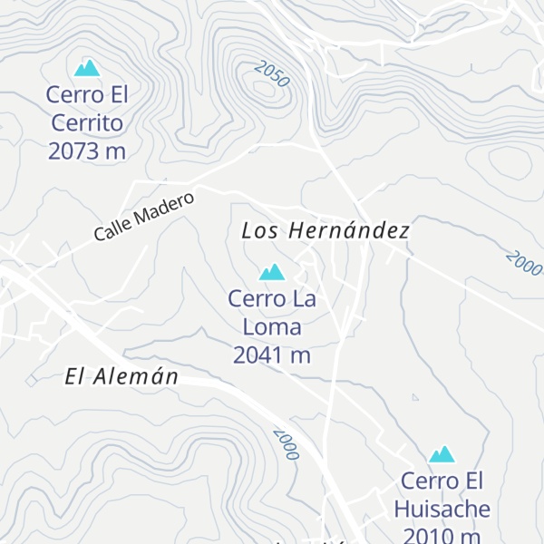 Map of Cerro La Loma