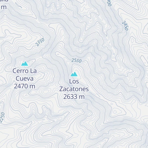 Map of Los Zacatones