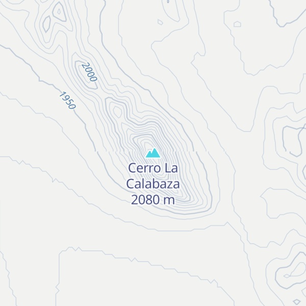 Map of Cerro La Calabaza