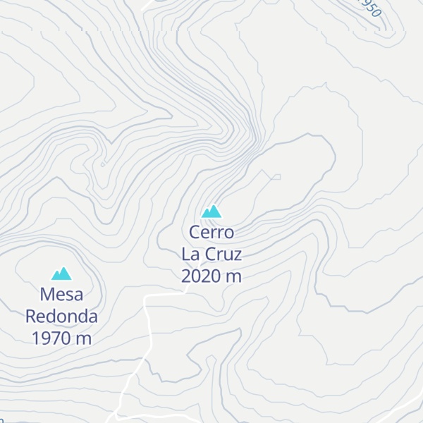 Map of Cerro La Cruz