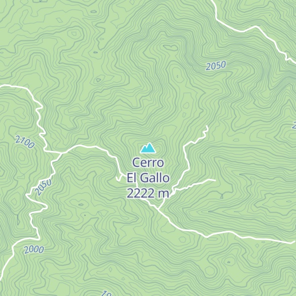 Map of Cerro El Gallo