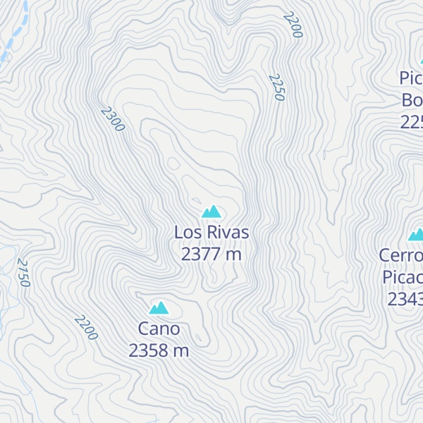 Map of Los Rivas