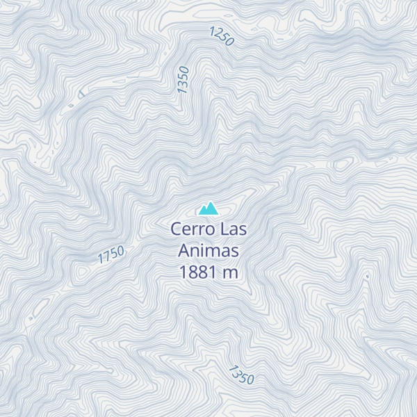 Map of Cerro Las Animas