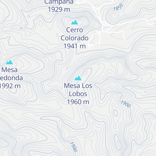 Map of Mesa Los Lobos