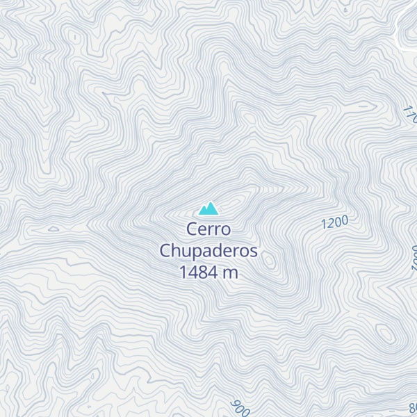 Map of Cerro Chupaderos