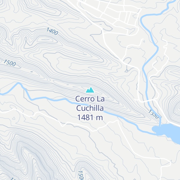 Map of Cerro La Cuchilla