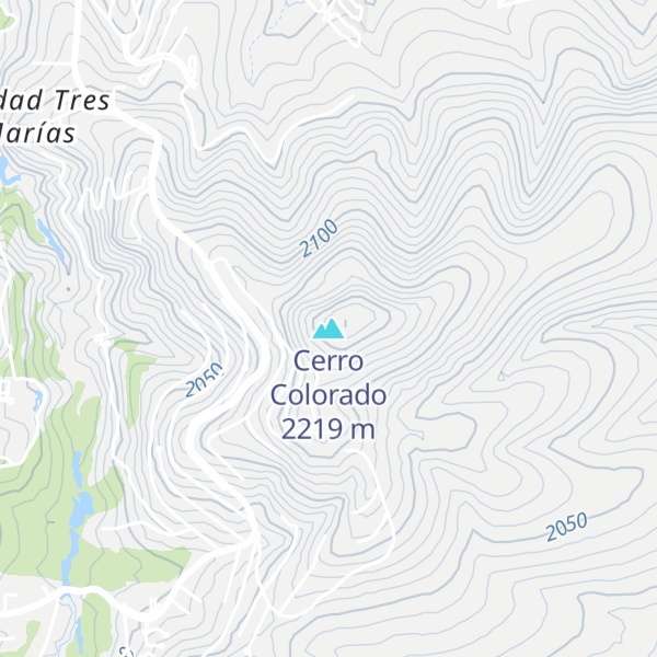Map of Cerro Colorado
