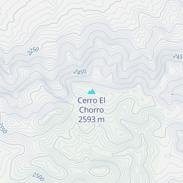 Map of Cerro El Chorro
