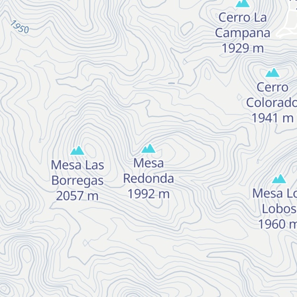 Map of Mesa Redonda