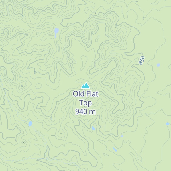 Map of Old Flat Top