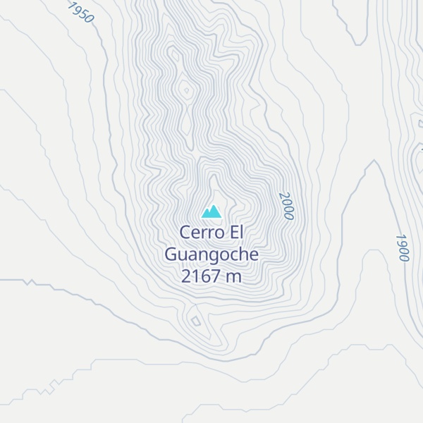 Map of Cerro El Guangoche
