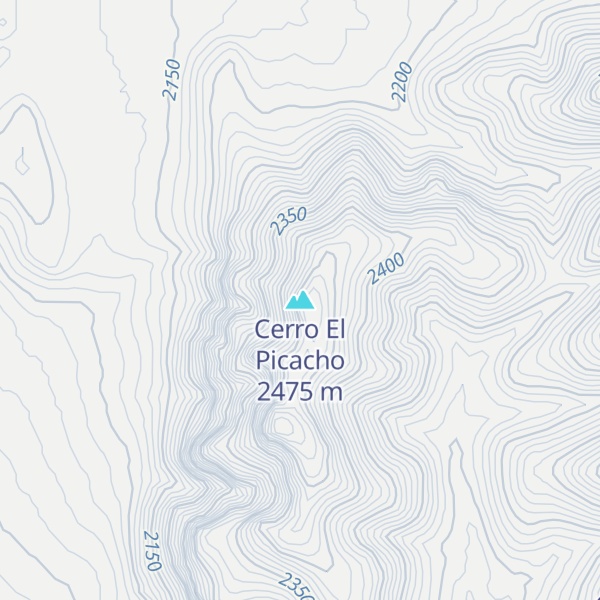 Map of Cerro El Picacho